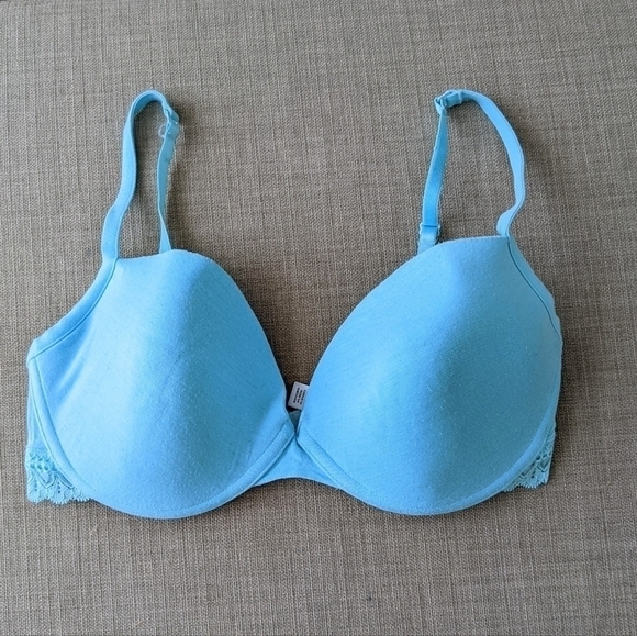 La Senza light blue t shirt tee bra 36dd c066 - Picture 4 of 6